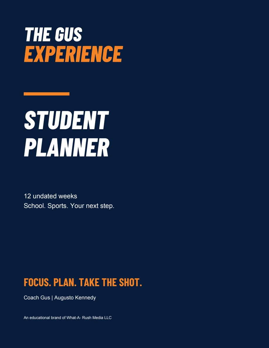 GUS Experience Student Planner cover